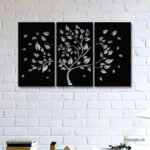 Autumn Tree 3 Piece Acrylic Wall Decoration Art