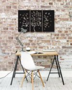 Autumn Tree Design 3 Pieces Decorative Acrylic Wall Decoration Art - Image 3