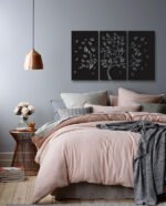 Autumn Tree Design 3 Pieces Decorative Acrylic Wall Decoration Art - Image 2