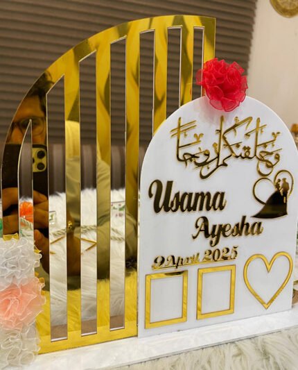 Customized Table Decor for Weddings/Anniversary - Best Gift for Anniversary